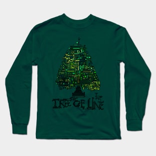 Green Tree Of Line Long Sleeve T-Shirt